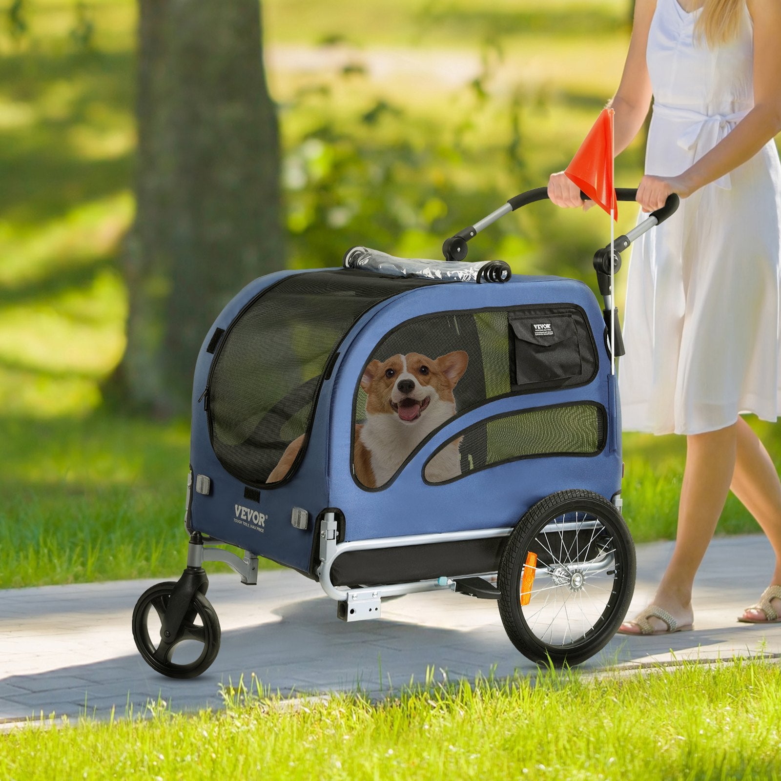 Hondenfietskar 2-in-1 — Tot 45 kg