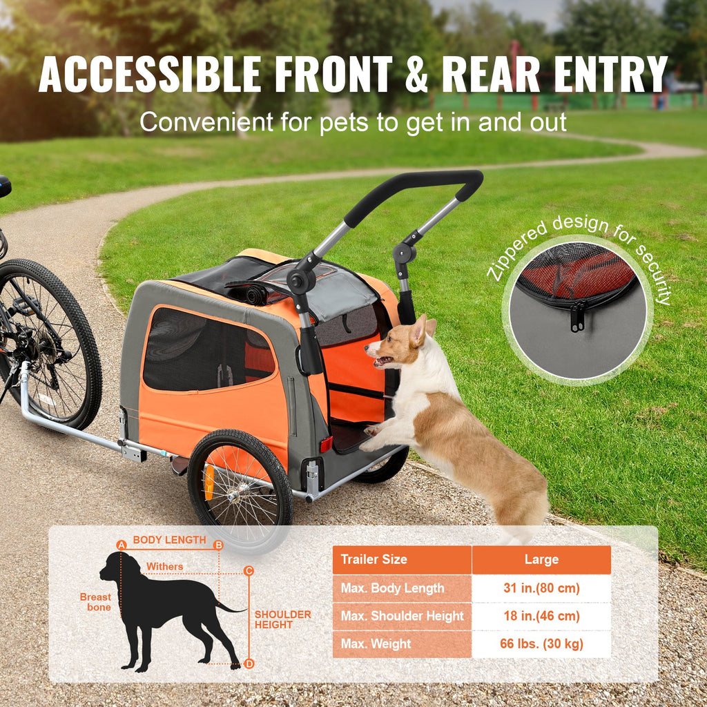 Hondenfietskar 2-in-1 — Tot 30 kg